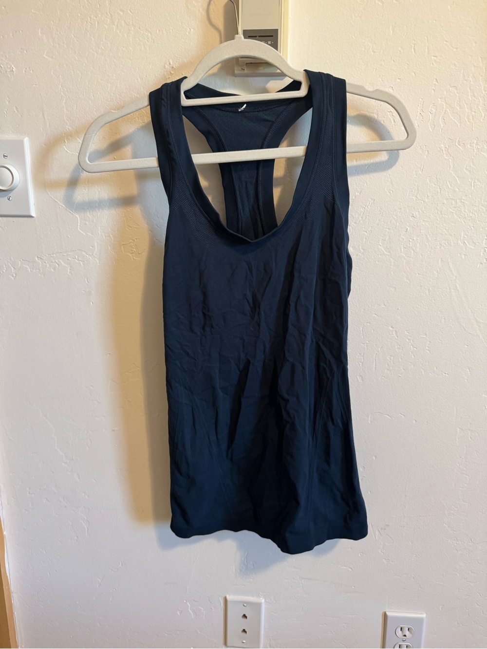 Athleta Navy Racerback Performance Tank